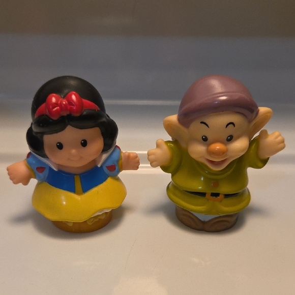 Disney Other - Little People Disney Princess Snow White And Dopey Figurine